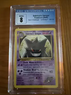 2000 Pokemon Sabrina’s Gengar Gym Challenge 1st Edition CGC 8 29/132 - Image 1