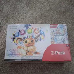 Pokemon TCG Prismatic Evolutions Costco Bundle ETB + Booster Bundle New & Sealed - Image 1