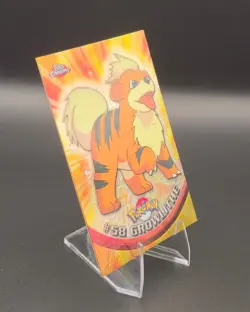 Growlithe 58 - Holo - 2000 Topps Chrome - Pokemon TV Series 1 - Image 1