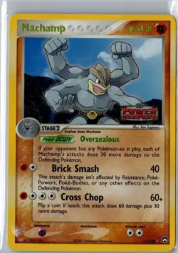 Pokemon TCG Machamp 11/108 Rare Reverse Holo Stamped Power Keepers MP - Image 1