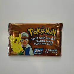 Pokemon Topps TV Animation Edition Sealed Pack - Image 1