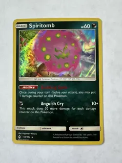 Spiritomb 112/214- Holo Rare - SM - Unbroken Bonds - Pokemon NM - Image 1