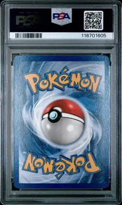 1999 POKEMON FOSSIL #4 DRAGONITE-HOLO PSA 8 NM-MT - Image 2