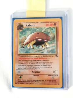 Pokemon Kabuto Fossil 50/62 Near Mint Common DE - Image 1