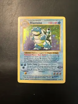 Blastoise Shadowless HOLO Base Set 02/102 1999 WOTC MP Pokemon - Image 1