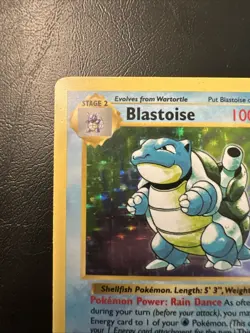 Blastoise Shadowless HOLO Base Set 02/102 1999 WOTC MP Pokemon - Image 2