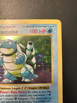Blastoise Shadowless HOLO Base Set 02/102 1999 WOTC MP Pokemon - Image 3