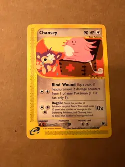 Pokemon TCG Chansey Regular 72/165 Aquapolis Near Mint Condition - Image 1
