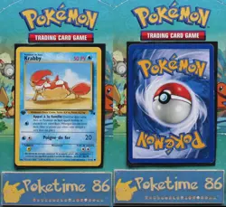 Pokemon WIZARDS FOSSILE, KRABBY, commune 1ere edition 51/62 bon etat - Image 1