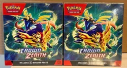 Pokemon TCG Crown Zenith Booster Bundle Lot (2) - Factory Sealed NEW - Image 1