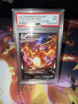 2022 Pokemon TCG Charizard VMAX SWSH261 Black Star Promos Holo PSA 9 - Image 1