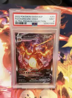 2022 Pokemon TCG Charizard VMAX SWSH261 Black Star Promos Holo PSA 9 - Image 2
