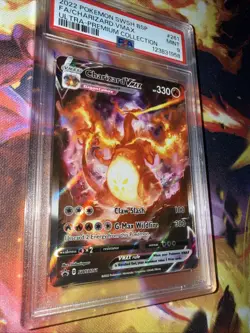 2022 Pokemon TCG Charizard VMAX SWSH261 Black Star Promos Holo PSA 9 - Image 5