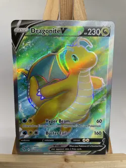 Pokemon TCG - Dragonite V - Full Art - Pokemon Go - 076/078 - Holo Ultra Rare - Image 1
