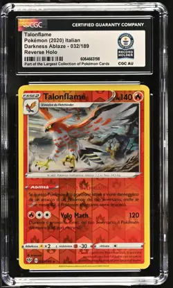 Pokemon - Talonflame Reverse - Italian 032/189 - 1 of 1 - CGC World Record - Image 1