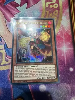 Yugioh 2025 Mega-Pack - Fire King Courtier Ulcanix MP25-EN262 Ultra Rare NM - Image 1