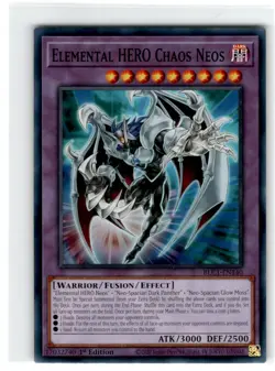Yu-Gi-Oh! Elemental Hero Chaos Neos Common BLC1-EN140 Lightly Played 1st Edition - Image 1
