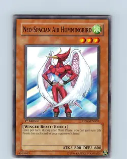 Yu-Gi-Oh TCG Neo-Spacian Air Hummingbird DP06-EN001 1st Edition Common LP-NM - Image 1