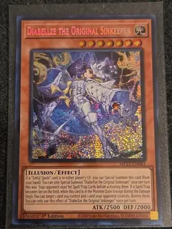 Yugioh! TCG - Diabellze the Original Sinkeeper -Prismatic Secret Rare MP25-EN063 - Image 1