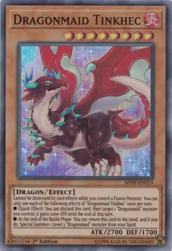 Dragonmaid Tinkhec - MYFI-EN019 - Super Rare - 1st Edition - Lightly Played - Image 1