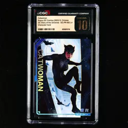 CGC PRISTINE 10 KAYOU 2023 DC Comics CCG Card DC-PR-002 Catwoman - Image 2