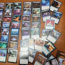 Whole COMMANDER Magic Deck MTG - Azami 0/2 Card Draw Tribe WIZARDS & islands - Image 2