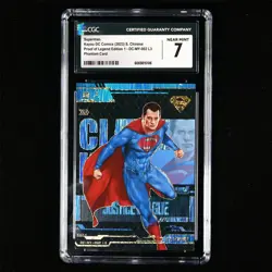CGC NEAR MINT 7 KAYOU 2023 DC Comics CCG Card DC-MY-002 Superman - Image 1