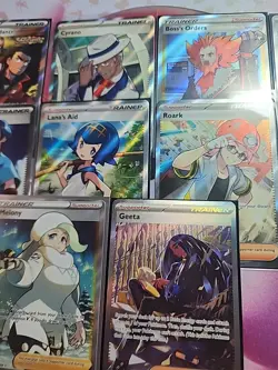 Lot Of 16 Pokemon Trainer & Supporter Cards Full Art Pokemon Cards TCG - Image 3