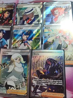 Lot Of 16 Pokemon Trainer & Supporter Cards Full Art Pokemon Cards TCG - Image 4