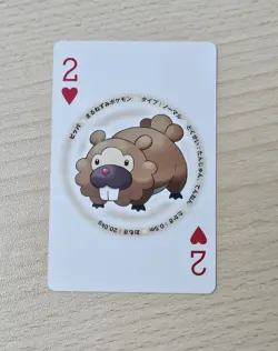 BIDOOF 2007 Japanese Pokemon Palkia Diamond & Pearl Poker Playing Card - Image 1