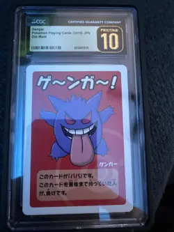 CGC 10 Pristine Gengar Old Maid Playing Cards 2019 Japanese Pokemon Card - Image 1