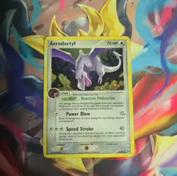 Pokemon TCG EX Legend Maker - Aerodactyl #1/92 - Rare Holo Card Damaged - Image 1