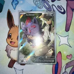 Pokemon TCG N's Zorua SVP 189 Black Star Promo Card NM (Journey Together ETB) - Image 1