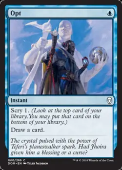 Opt Light Play, English Magic the Gathering MTG Dominaria - Image 1