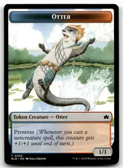 Otter / Copy Double-Sided Token #25/1 MTG Bloomburrow NM X1 - Image 1