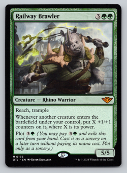 Railway Brawler - Outlaws of Thunder Junction - MTG - Image 1