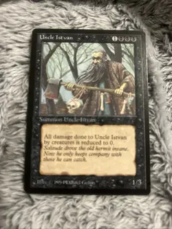 MTG Uncle Istvan Magic The Gathering dark boarder 1994 - Image 1