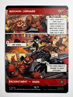 Maximum Carnage #225 - MTG Marvel’s Spider-Man - Borderless Rare Saga (4R) - Image 1