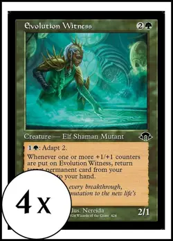 MTG ** FOIL ** 4 x Evolution Witness - Retro Frame - MH3 - Playset 4x x4 - Image 1