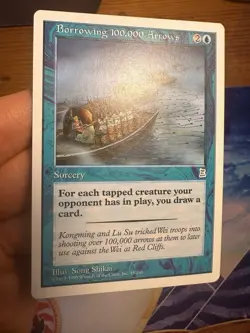 English Borrowing 100000 Arrows • Portal Three Kingdoms • Unplayed NM • Mtg 1202 - Image 1