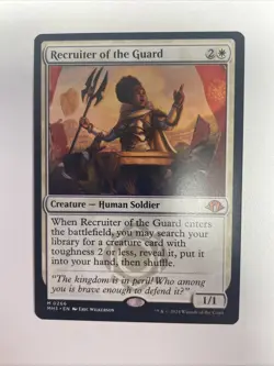 English MTG Regular Recruiter of the Guard Modern Horizons 3 NM Free Shipping - Image 1