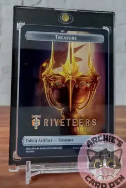 MTG Treasure Token SEA APAC Exclusive | Streets Of New Capenna | NM | 002/006 - Image 1