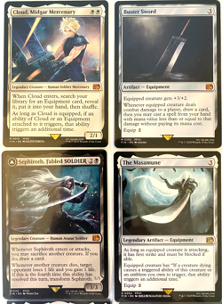 MTG Final Fantasy Cloud Midgar Sephiroth Fabled Buster Sword Deck Builder Bundle - Image 2