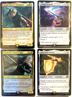 MTG Final Fantasy Cloud Midgar Sephiroth Fabled Buster Sword Deck Builder Bundle - Image 3