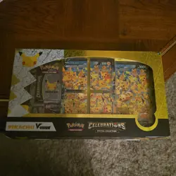 Pokemon TCG: Celebrations Special Collection Box [Pikachu V-Union, 50 Cards]... - Image 1