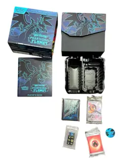 Pokemon TCG Phantasmal Flames ETB Elite Trainer Box OPEN W/Promo NO PACKS - Image 1