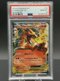 PSA10 Pokemon XY Flashfire Charizard EX #12/106 2014 PSA 10 - Image 1