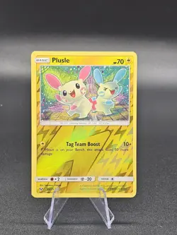 Plusle 33/73 Reverse Holo Shining Legends Pokemon TCG 2017 - Image 1