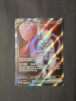 Pokemon Team Rocket's Mewtwo ex 213/182 Ultra Rare Sv10: Destined Rivals Holo - Image 1