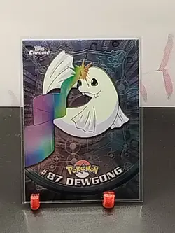 #87 Dewgong 2000 Pokemon Topps Chrome Series NM - Image 1